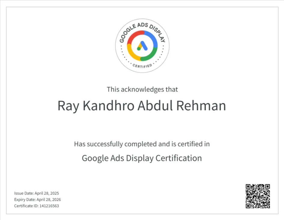 Google Ads Display Certification