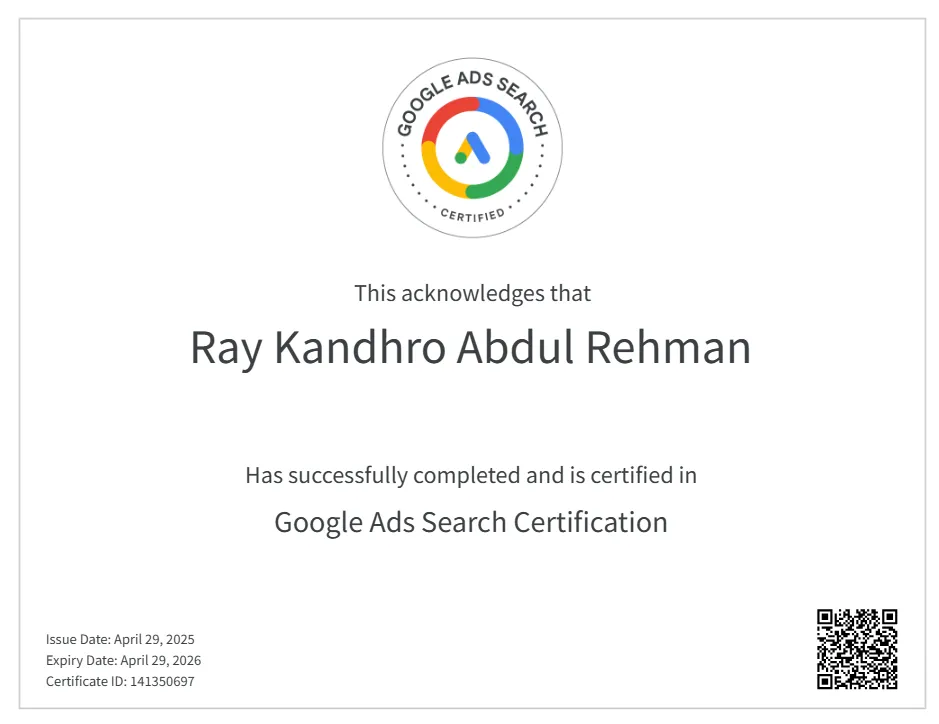 Google Ads Search Certification